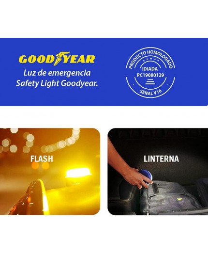 Goodyear Luz de Emergencia V16 para Coches - Homologada y Segura