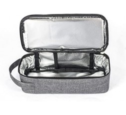 BOLSA PORTA ALIMENTOS CON ASA - GRIS 2