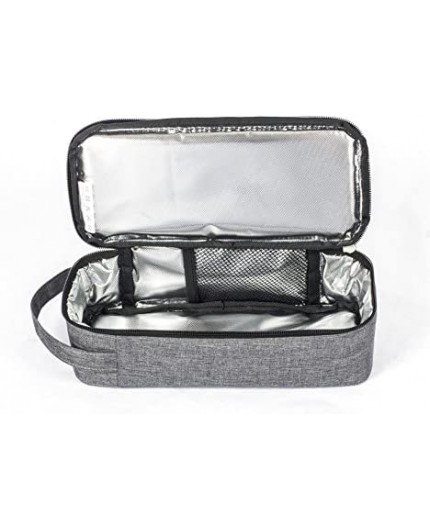 BOLSA PORTA ALIMENTOS CON ASA - GRIS