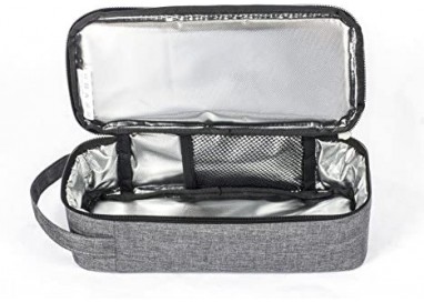 BOLSA PORTA ALIMENTOS CON ASA - GRIS