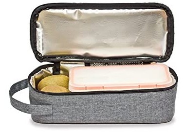 BOLSA PORTA ALIMENTOS CON ASA - GRIS