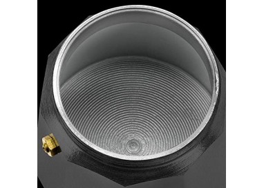 CAFETERA ITALIANA DE ALUMINIO NEGRA - 1 TAZA