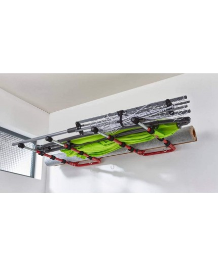 Soporte Plegable de Pared para 4 Bicicletas | Almacenamiento Versátil