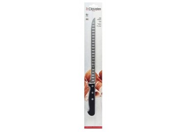 3 CLAVELES Cuchillo Jamonero Alveolado 24 CM – Mango POM