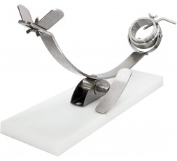 jamonero-profesional-balancin-giratorio-base-de-fibra-blanca 2