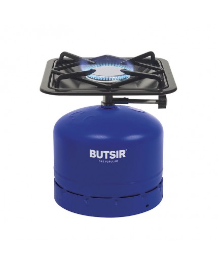 Fogón robusto de alta potencia con parrilla desmontable