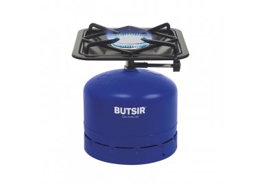 Fogón robusto de alta potencia con parrilla desmontable