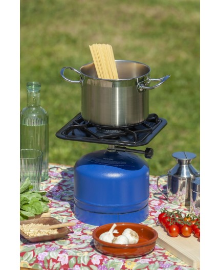 Fogón Butsir Pop Classic negro para botella azul 2-2,8 kg.