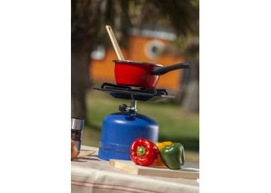 Fogón Butsir Pop Classic negro para botella azul 2-2,8 kg.