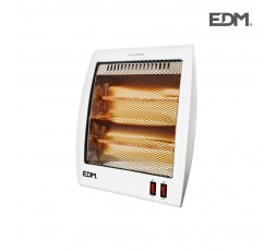 Estufa de Cuarzo 500/1000W | Sistema Anti-Vuelco y Calor Instantáneo