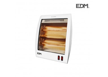 Estufa de Cuarzo 500/1000W | Sistema Anti-Vuelco y Calor Instantáneo