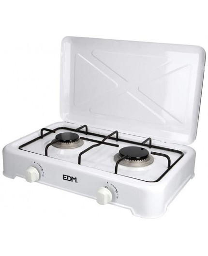 COCINA ESMALTADA 2 FUEGOS PARA GAS - BLANCA