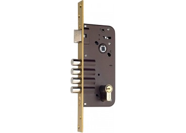 Cerradura de Seguridad 8912-80 Niquelada | 4 Bulones Acero