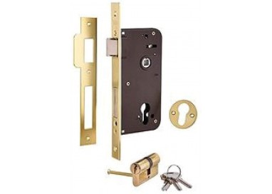 Cerradura de Seguridad 8912-80 Niquelada | 4 Bulones Acero