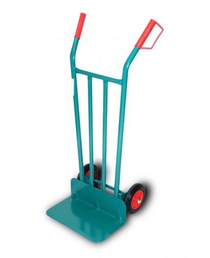Carretilla manual de almacén con pala larga THECA para transporte de cajas y mercancías pesadas