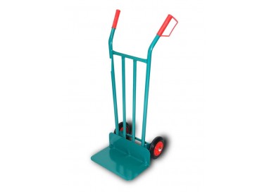 Carretilla manual de almacén con pala larga THECA para transporte de cajas y mercancías pesadas