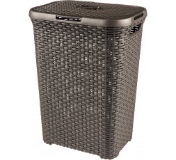 curver-cesto-de-ropa-con-tapa-configurable-natural-style-chocolate-60-l 2