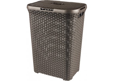 curver-cesto-de-ropa-con-tapa-configurable-natural-style-chocolate-60-l
