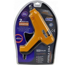 Pistola de Silicona Caliente 60W Profesional | Incluye 2 Barras