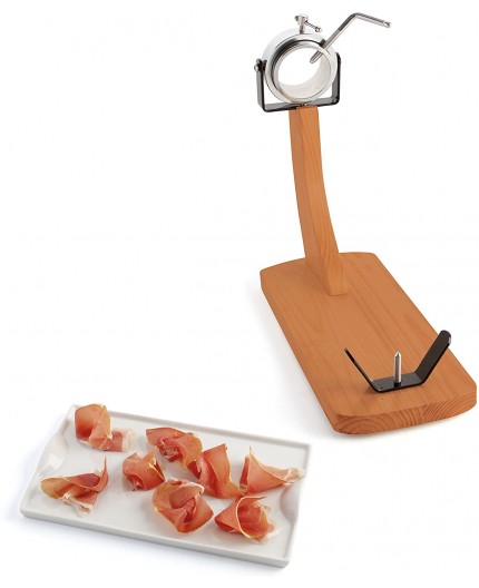 quid-soporte-jamonero-con-codo-de-metal-giratorio-base-madera