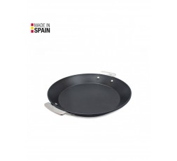 Paellera de aluminio fundido Valira Aire Inducción de 32 cm de diámetro con asas y tapa de vidrio