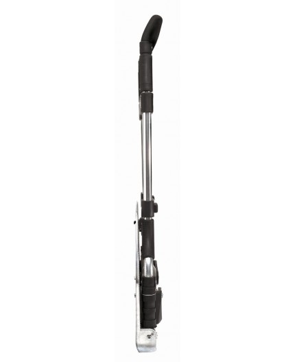 Carretilla Carrivan S-200 totalmente plegada para almacenamiento compacto.