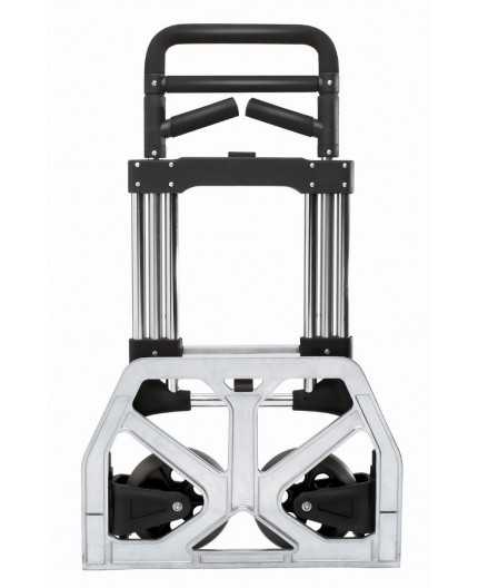 Detalle de la pala de carga abatible de la carretilla Carrivan de 200 kg.