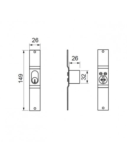 FERPASA Cerradura Reja Extensible 13129 | Seguridad y Resistencia