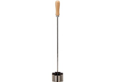 Molde Metálico para Flores 60 x 41 mm – Mango de Madera