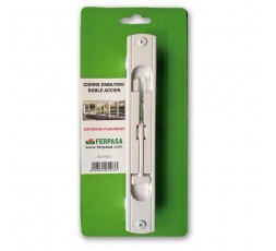 Cierre Embutido Doble Acción Blanco | Repuesto Ventana Corredera