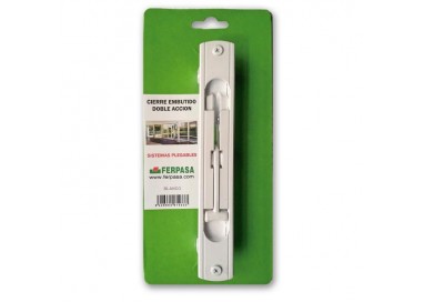 Cierre Embutido Doble Acción Blanco | Repuesto Ventana Corredera