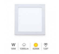 gsc-downlight-superficie-led-cuadrado-blanco-18w-4200k