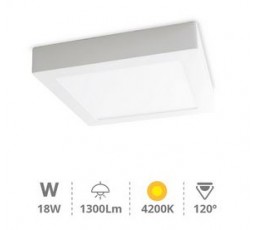 gsc-downlight-superficie-led-cuadrado-blanco-18w-4200k 2