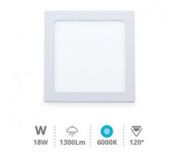gsc-downlight-superficie-led-cuadrado-blanco-18w-6000k