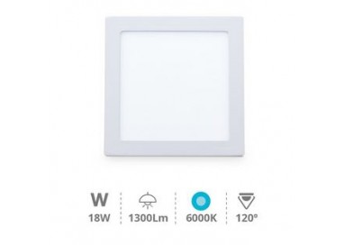 gsc-downlight-superficie-led-cuadrado-blanco-18w-6000k