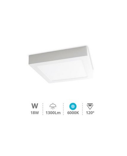 gsc-downlight-superficie-led-cuadrado-blanco-18w-6000k