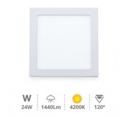 gsc-downlight-superficie-led-cuadrado-blanco-24w-4200k