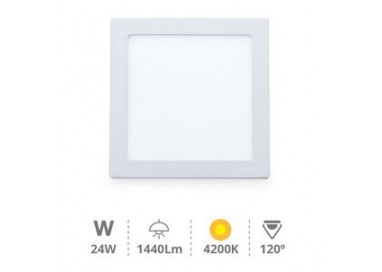 gsc-downlight-superficie-led-cuadrado-blanco-24w-4200k