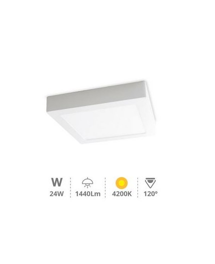 gsc-downlight-superficie-led-cuadrado-blanco-24w-4200k