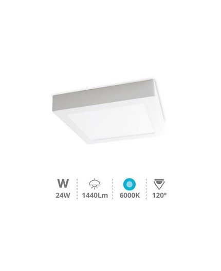 gsc-downlight-superficie-led-cuadrado-blanco-24w-6000k