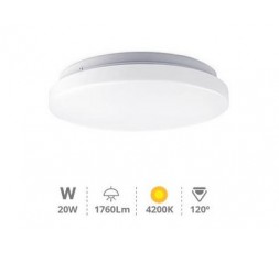 GSC - Plafón Techo Superficie 20W 4200K | 1760 Lúmenes | Iluminación