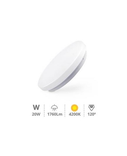 GSC - Plafón Techo Superficie 20W 4200K | 1760 Lúmenes | Iluminación