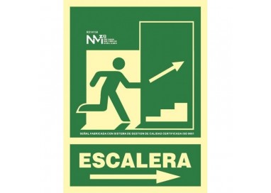 senal-luminiscente-escalera-subida-derecha-pvc