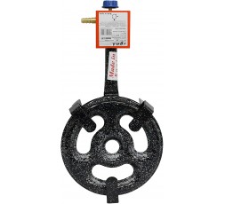 Paellero de gas GARCIMA de 30 cm con dos anillos planos para butano y propano