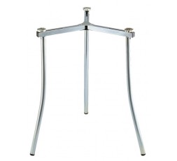 Soporte de tres patas Garcima de 70 cm para quemador de paella, mostrado en posición abierta.