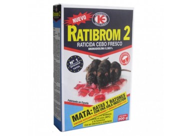 RATIBROM-2 - RATICIDA CEBO FRESCO 200grs