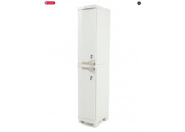 PLASTIKEN - TAQUILLA SPACE SAVER DOBLE CON PUERTAS INDEPENDIENTES