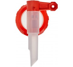 Tapón grifo rojo y blanco Tayg para bidones de 20 y 30 litros 2