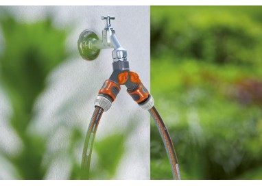 GARDENA Distribuidor Doble Para Grifos 33,3 mm – 940-26