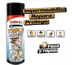 FISCHER - Silicona líquida en spray 500ml Negro para sellar e impermeabilizar fugas de agua, grietas 2